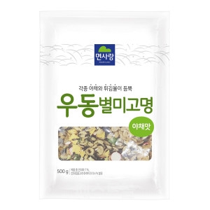 원씨푸드 건더기스프 우동별미고명 야채맛 500g 후레이크 덴가스