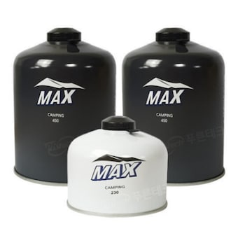 맥선 맥스 이소 <b>부탄</b> <b>가스</b> 450g 2개 + 230g 1개