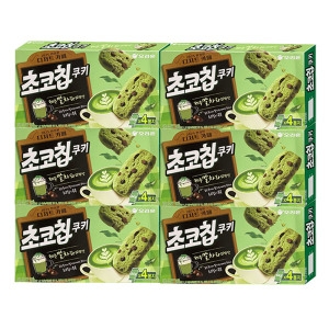 오리온 초코칩쿠키 제주말차라떼맛 256g (6개)_이미지