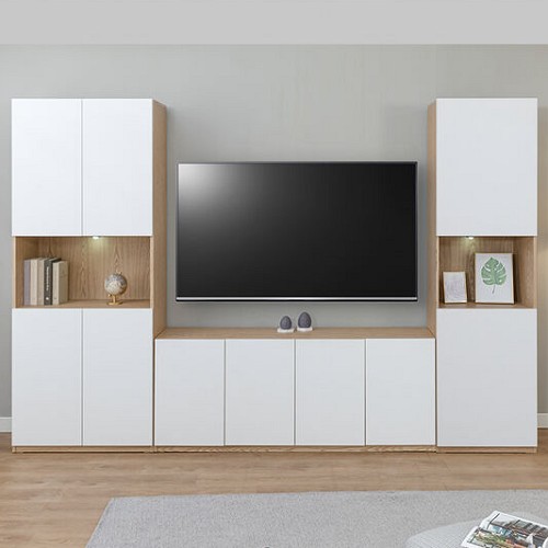 블리스데코  루시드 월플렉스 거실장세트 3000