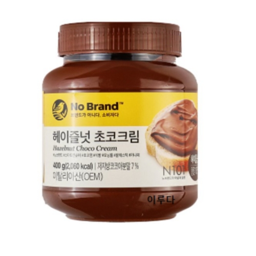 노브랜드 헤이즐넛 초코크림 잼 400g (1개)_이미지
