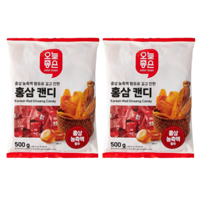 오늘좋은 홍삼캔디 500g (2개)_이미지