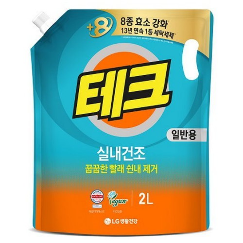 테크 실내건조 일반용 리필 2L (1개)_이미지