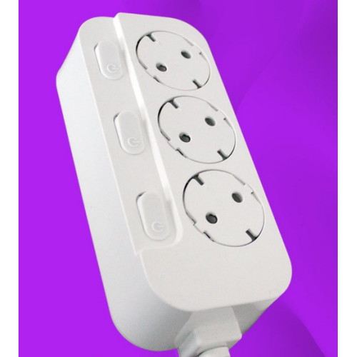 케이텍코리아 케이텍 3구 16A 개별스위치 스마트 안전 멀티탭 (5m)_이미지