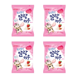 롯데제과 폭신폭신 말랑카우 딸기 158g (4개)_이미지