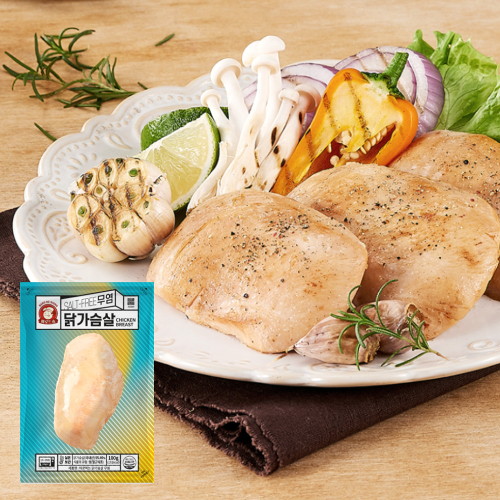 아침 바로먹는 닭가슴살 저염 100g (5개)_이미지