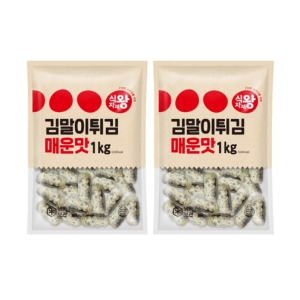 식자재왕 김말이 튀김 매운맛 1kg 2개