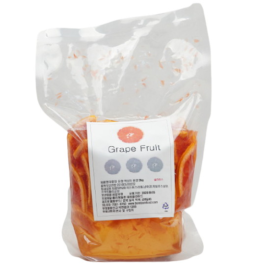 봄봄푸드 자몽청 2kg (슬라이스) (2개)_이미지