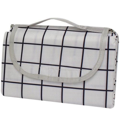 몽트노블 양면방수 피크닉 매트 고급형 화이트체크 M (150x200)