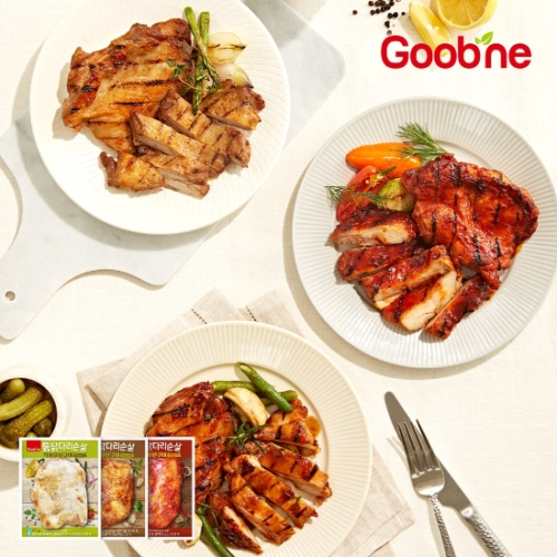 코코푸드 굽네 통닭다리순살 직화오븐구이 매콤갈비맛 130g 8개 + 마늘갈비맛 130g 7개