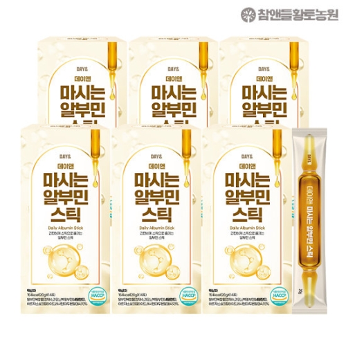 참앤들황토농원 데이앤 마시는 알부민 스틱 20g 14포 (6개)