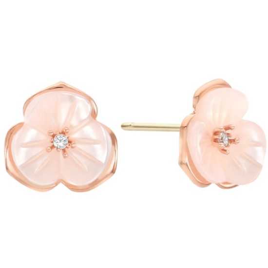 미니골드 사계 핑크모션 귀걸이 ETRM4370