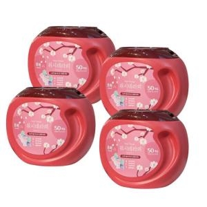 [불명] 내츄럴하모니 워시테라피 캡슐세탁세제 스위스 다우니향 50개입 (4개)_이미지