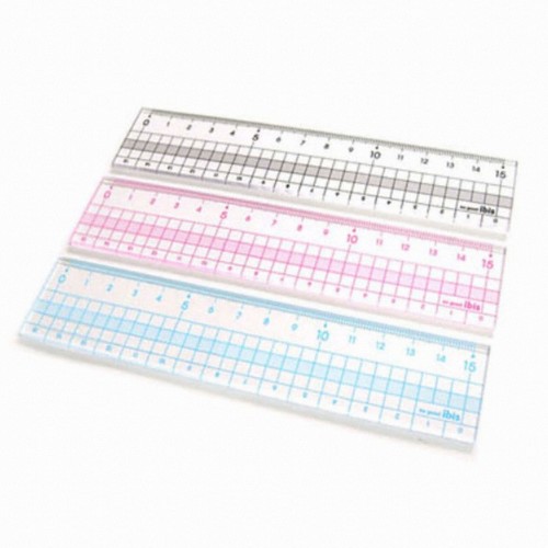 아이비스 1200 컬러방안자 15cm (1개)_이미지