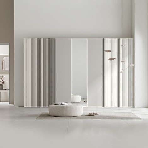 한샘 아트월 2단 행거형 거울 옷장 1000_이미지