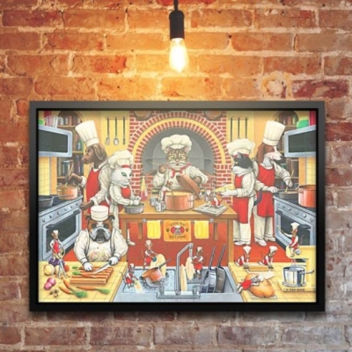 [불명] 500조각 직소퍼즐 동물 요리사들  PR3586 퍼즐 취미