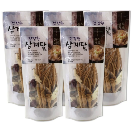 청솔 건강한 삼계탕재료 110g (5개)_이미지