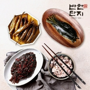 명이나물120g+간장고추120g+깻잎무침120g 밑반찬종류 저녁메뉴 반찬가게