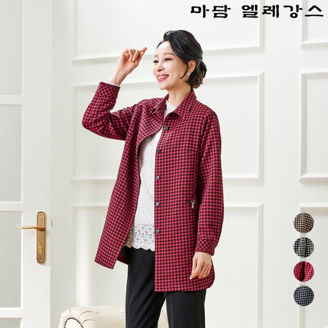 마담엘레강스 네오 체크 재킷 K231JK02이미지입니다. 누르면 해당 게시물로 새창이동합니다.