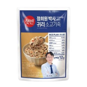 CJ제일제당  햇반 라이스플랜 귀리소고기죽 420g