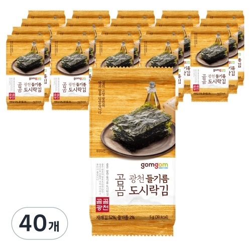 곰곰 광천 들기름 도시락김 5g