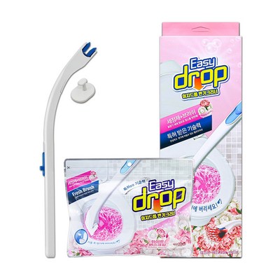 이지드롭 변기크리너 핸들 + 걸이 + 리필 12개입 (3세트)_이미지