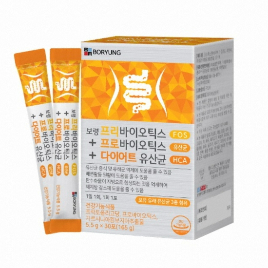  보령컨슈머 보령 프리바이오틱스 + 프로바이오틱스 + 다이어트 유산균 5.5g 30포 [1개]