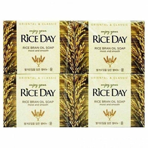 CJ라이온 라이스데이 비누 윤 100g (4개)_이미지