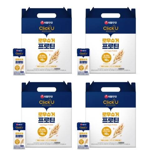 서울우유 클릭유 로우슈거 프로틴 190ml (64개)
