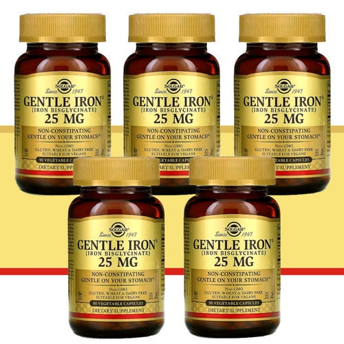 솔가 젠틀 아이언 25mg 90캡슐 (5개)_이미지