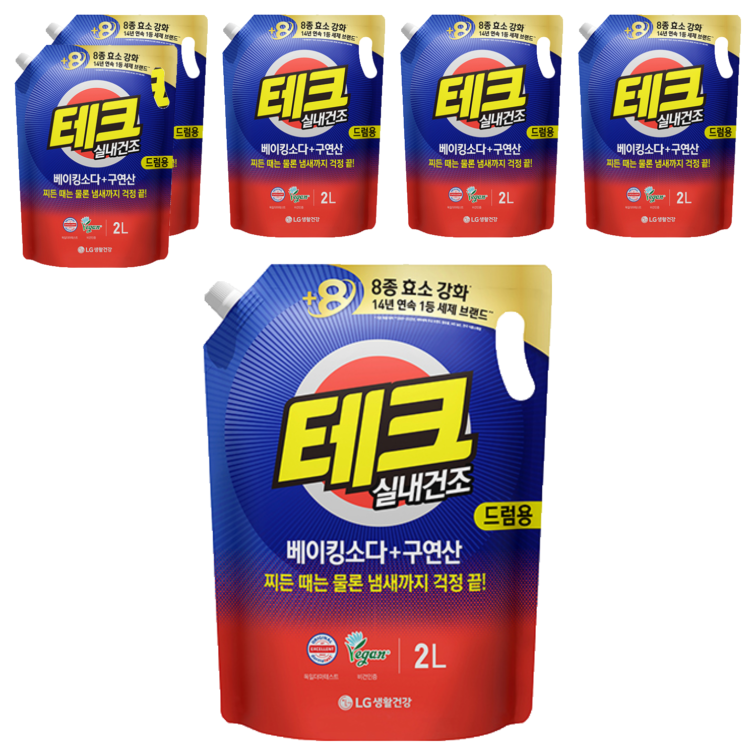 실내건조 베이킹소다+구연산 드럼용 리필 2L
