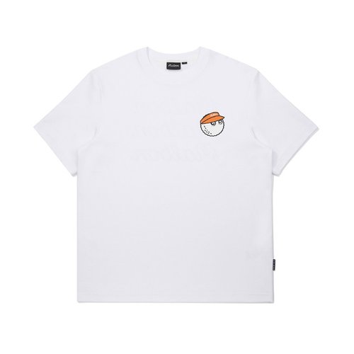 말본골프 버킷 트리플 유니 라운드 티셔츠 M6123PRS03WHT