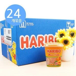 하리보 피치 컵 175g (24개)_이미지