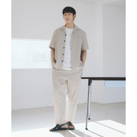 마인드브릿지 릴랙스핏 린넨라이크 풀밴딩 원턱팬츠 MXPT3131