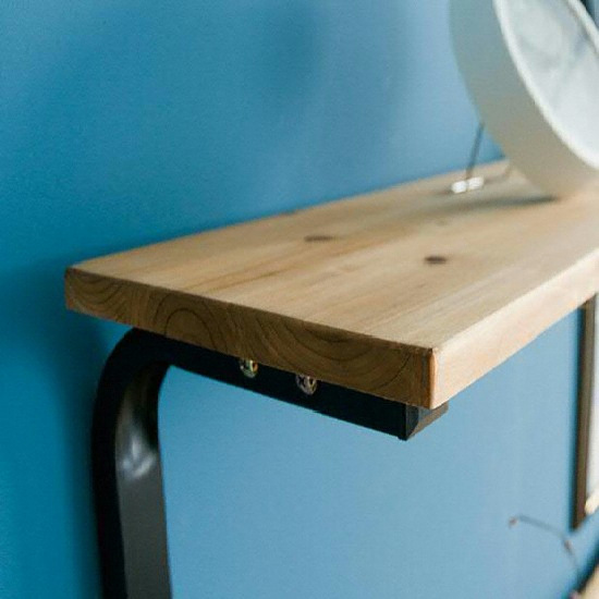 아름이와다움이 나르샤 소나무원목 스틸 선반책상 (1800x620)_이미지