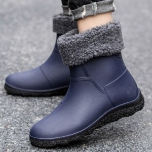 [불명] 양털안감 뽀글이부츠 겨울용 방한슈즈 방수 레인부츠W960A1A