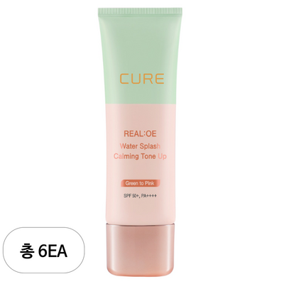 김정문알로에 라센스 로에 큐어 리아로에 워터 스폴래쉬 카밍 톤업 40g (6개)