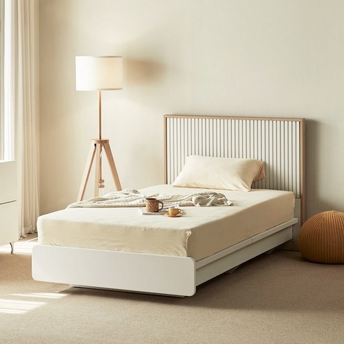 장인가구 로시 스탠다드 템바보드 호텔식 일반형 LED침대 SS (라텍폼스7존독립)_이미지