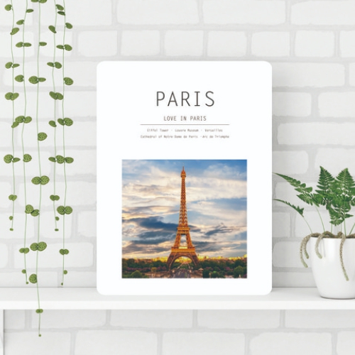 가온 러브인파리 접이식 액자테이블 (80x60cm)