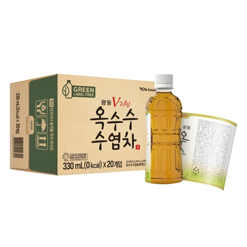광동 옥수수수염차 무라벨 330ml 20병입