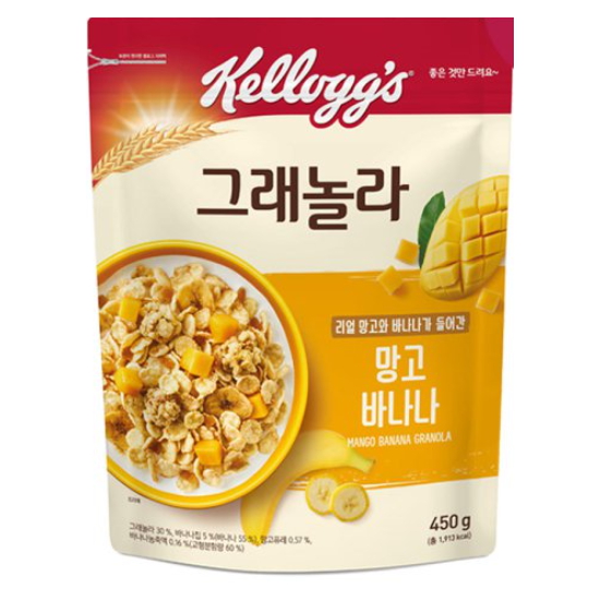 켈로그 망고바나나 그래놀라 450g (1개)_이미지