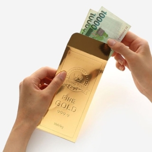 핑크풋 황금 봉투 골드바 돈봉투 2p