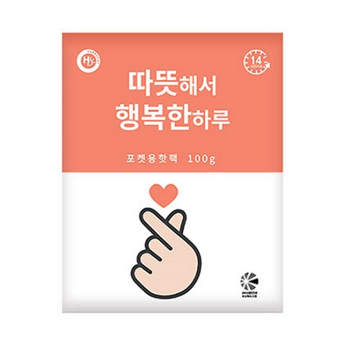 즐거운쇼핑 따뜻해서 행복한 포켓용 핫팩 100g (30개)_이미지