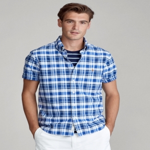  폴로랄프로렌 Classic Fit Plaid Oxford Shirt (blue) 상품이미지