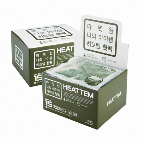 다봉산업 히트템 핫팩 그린 140g (10개)_이미지