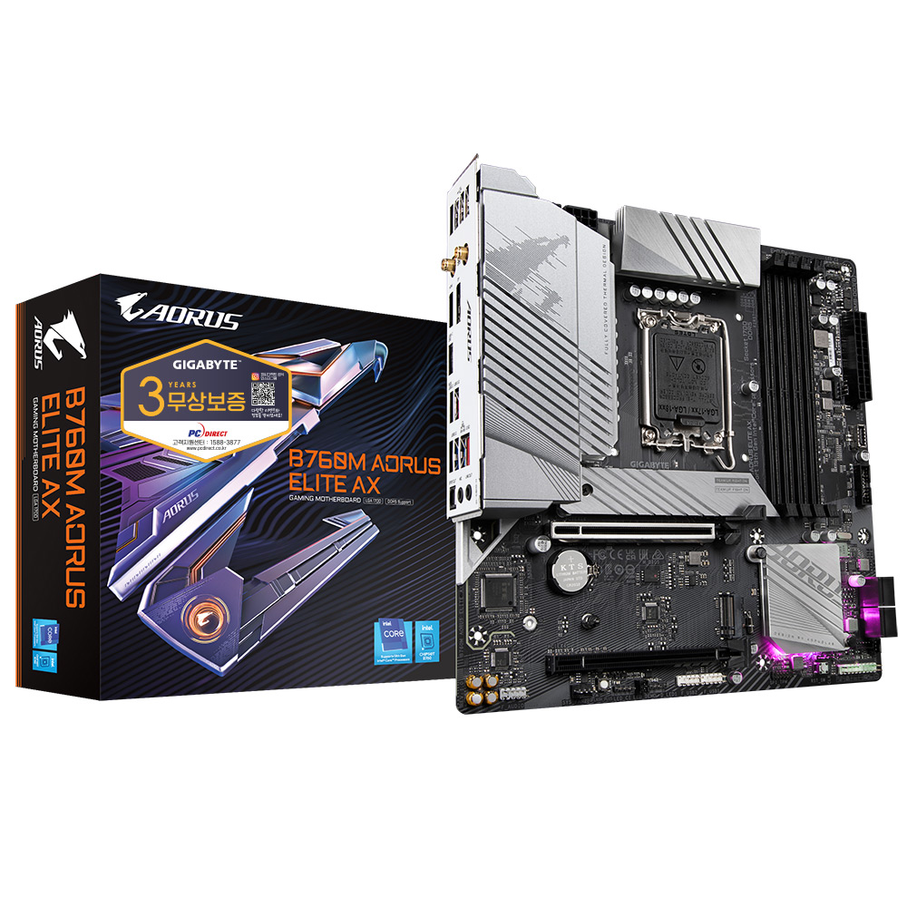 GIGABYTE B760M AORUS ELITE AX 피씨디렉트_이미지