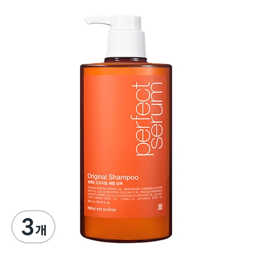 아모레퍼시픽 미쟝센 퍼펙트 오리지널 세럼 샴푸 900ml (3개)