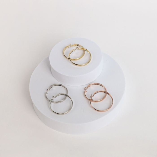 오노마 알티피아 시후주얼리 4cm 큰 베이직 기본 링 귀걸이 EB893E