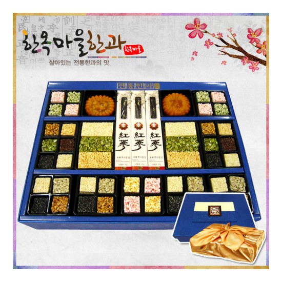 한옥마을 특대 3단 한과선물세트 3.9kg (1개)