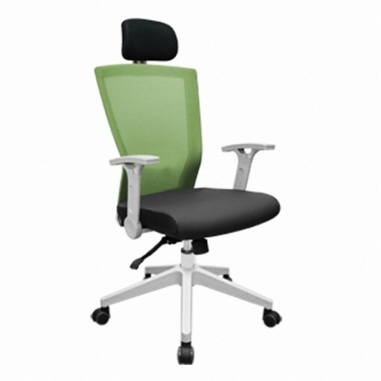 탑체어 기능성 화이트 요추보호 책상의자 CGM-500 (헤드레스트포함)_이미지